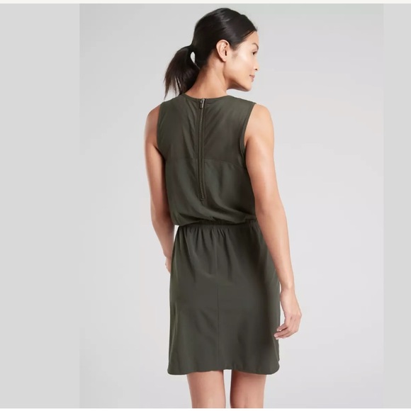 ATHLETA Sol Dress Black Olive NWT - Picture 2 of 4